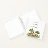 Livre d'or baby shower bois cerfs (Intérieur)