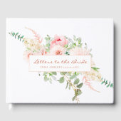 Livre D'or Baby Shower Botanique de Printemps (Recto)