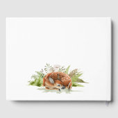 Livre D'or Baby shower cerf nom de l'animal (Verso)