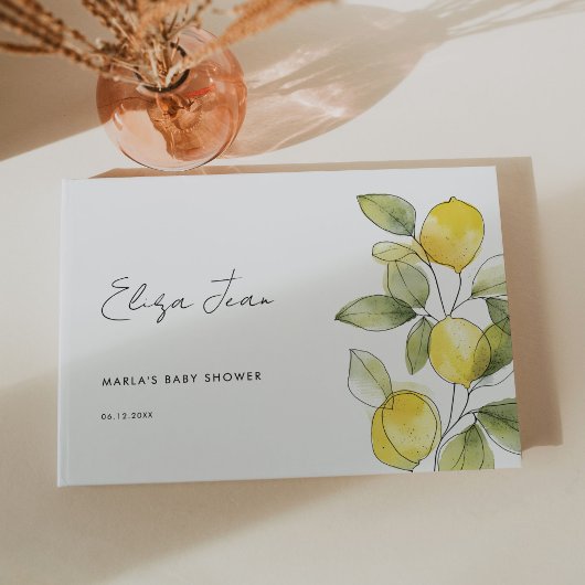 Livre D'or Baby shower citron