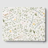 Livre D'or Baby shower d'amis de la forêt (Verso)