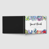 Livre D'or Baby shower d'aquarelle de cactus succulent (Complet)