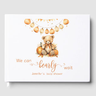 Livre D'or Baby shower de chute d'aquarelle Nous pouvons atte