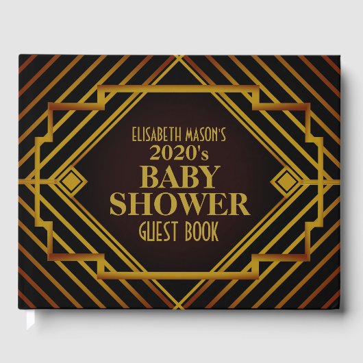 Livre D'or Baby shower de Gatsby Gold 2020 (Recto)