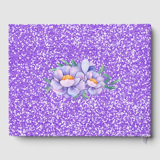 Livre D'or Baby shower de Parties scintillant à l'aquarelle F (Verso)