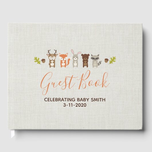 Livre D'or Baby shower des bois (Recto)