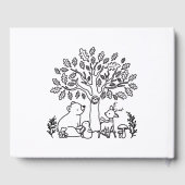 Livre D'or Baby shower d'ours en peluche mignon (Verso)