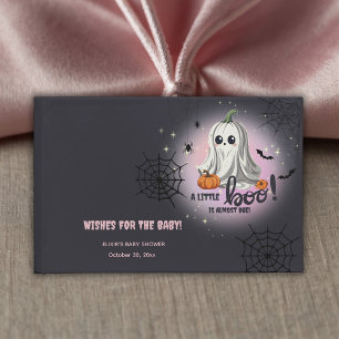 Livre D'or Baby shower du Citrouille d'Halloween Little Boo