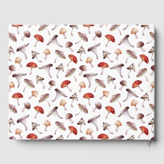 Livre D'or Baby shower enchanté de champignons rustiques (Verso)