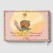 Livre D'or Baby shower Fée Whimsical Tree House (Verso)