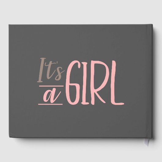 Livre D'or Baby shower fille Eléphant mignon (Verso)