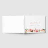 Livre D'or Baby shower Fille Florale d'hiver rose (Complet)