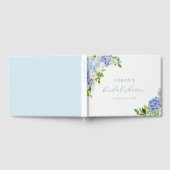 Livre D'or Baby Shower Fleurs Bleues Hydrangea (Complet)