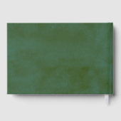 Livre D'or Baby shower forestier de pins d'aquarelle (Verso)