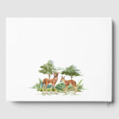 Livre D'or Baby shower forêt de cerfs (Verso)