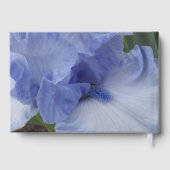 Livre D'or Baby shower garçon Fleur Iris bleu clair (Verso)