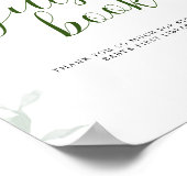 Livre d'or Baby Shower hydrangee bleue végétation  (Coin)