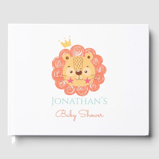 Livre D'or Baby shower Lion (Recto)