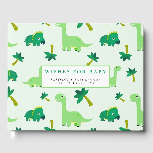 Livre D'or Baby shower Little Dino (Recto)