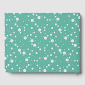 Livre D'or Baby shower mignon Ours Vert Balloon Genre Neutre (Verso)