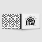 Livre D'or Baby shower moderne Black White Rainbow (Complet)