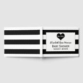 Livre D'or Baby shower moderne chic noir & blanc (Complet)