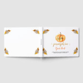 Livre D'or Baby shower Orange petit Citrouille (Complet)