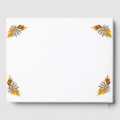 Livre D'or Baby shower Orange petit Citrouille (Verso)