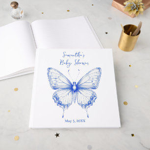 Livre D'or Baby-Shower Papillon de Style Chinois