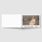 Livre D'or Baby shower photo blanc moderne (Complet)