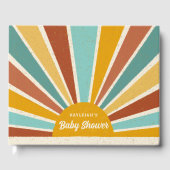 Livre D'or Baby shower Retro Boho Sunshine (Recto)
