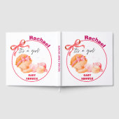 Livre D'or Baby shower rose, Baby Girl Douche (Complet)