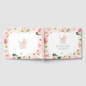 Livre D'or Baby shower rose floral fille (Complet)