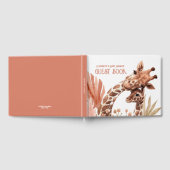 Livre D'or Baby shower Safari Boho Giraffe (Complet)