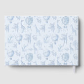 Livre D'or Baby shower Safari Toile de Jouy (Verso)