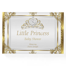 Bain de bébé princesse perle blanche or