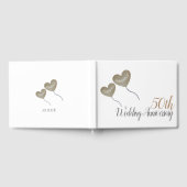 Livre D'or ballon 50e anniversaire de mariage de noces d'or (Complet)