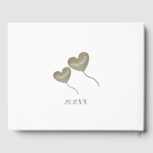 Livre D'or ballon 50e anniversaire de mariage de noces d'or (Verso)