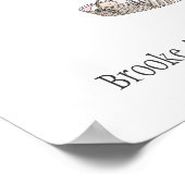 Livre d'or Ballon Empreinte de Doigt de Bébé - Ros (Coin)