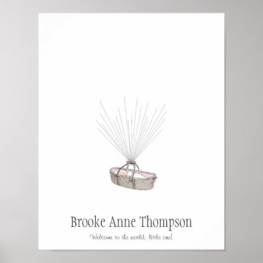 Livre d'or Ballon Empreinte de Doigt de Bébé - Ros (Devant)