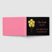 Livre D'or ballons d'or avec 21e anniversaire rose (Complet)