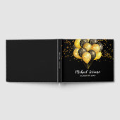 Livre D'or Ballons Et Confetti En Or Et Noir (Complet)