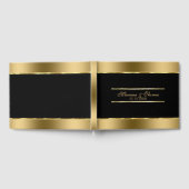 Livre D'or Bandes Horizontales Noir Et Or (Complet)