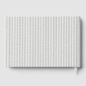 Livre D'or Bandes noires et blanches et mariage monogramme (Verso)