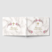 Livre D'or Baptême de la fille de marbre rose (Complet)