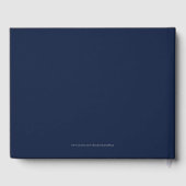 Livre D'or Bar Mitzvah Monogram Blue Grey Blanc Connexion (Verso)