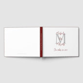 Livre D'or Bar Mitzvah Monogramme Blanc Bourgogne Gris Connex (Complet)