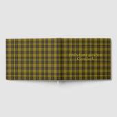 Livre D'or Barclay Tartan avec vos initiales, Scottish Plaid (Complet)