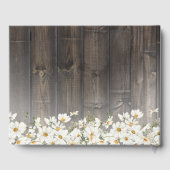 Livre D'or Barnwood and Daisies Rustic Wedding (Verso)