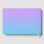 Livre D'or Bat mitzvah de Parties scintillant Turquoise viole (Verso)